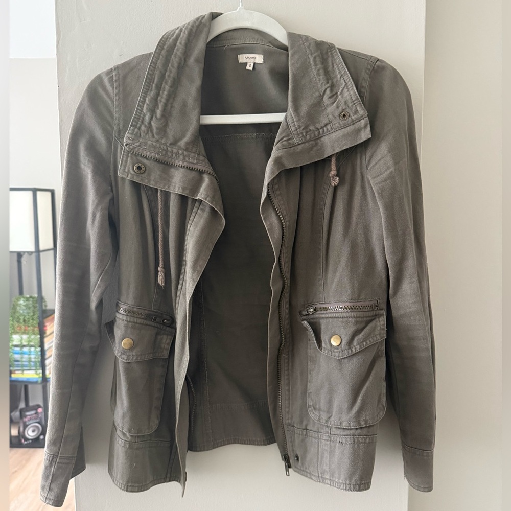 Vintage khaki green jacket